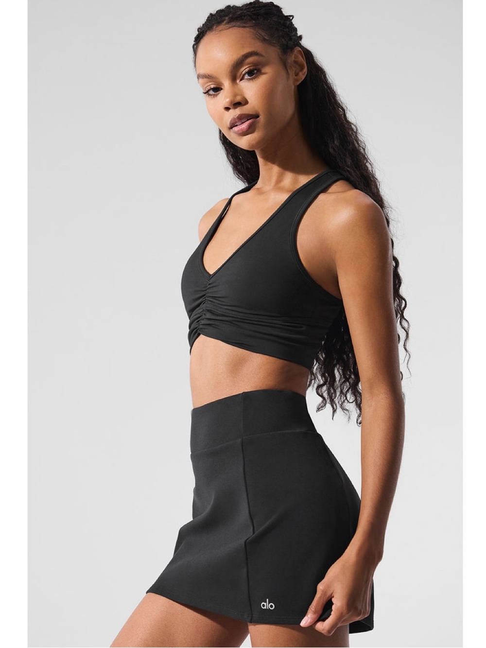 ALO YOGA Wild Thing Bra in Black Size XS - Picture 3 of 11